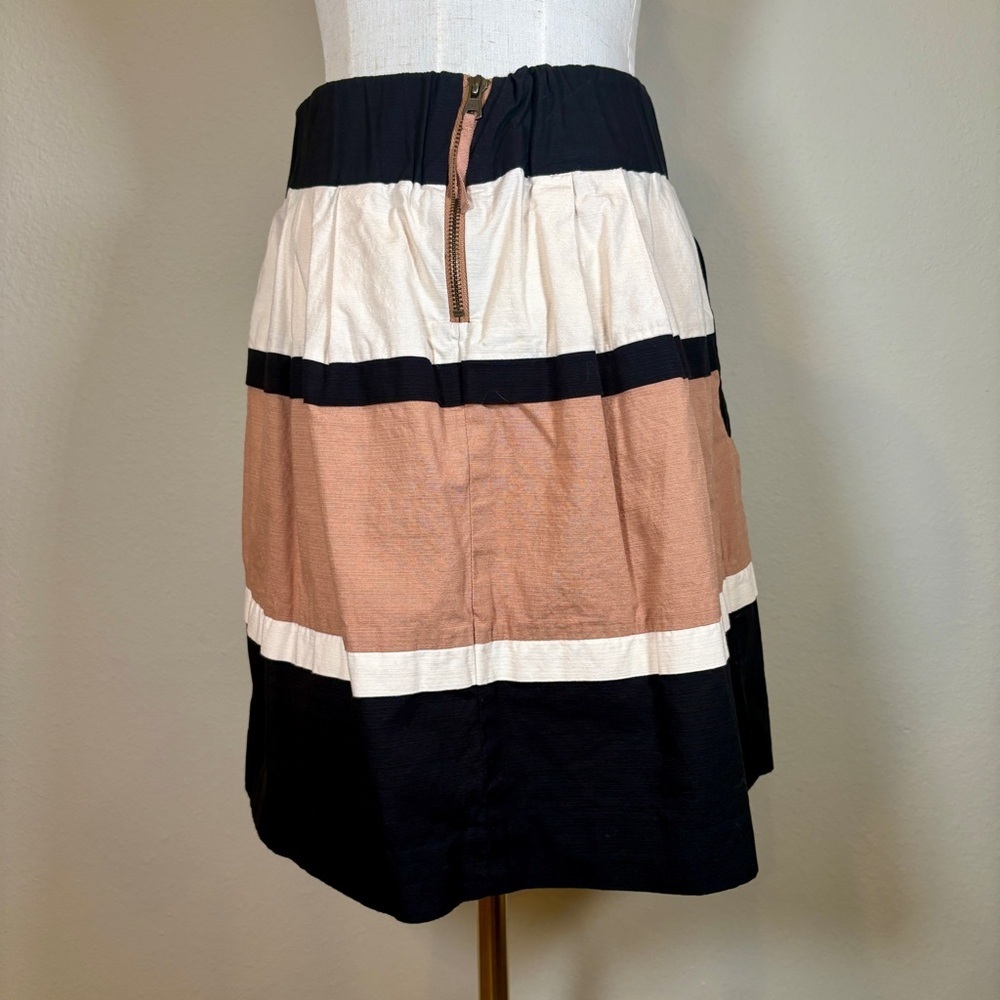 HD in Paris by Anthropologie Black, Cream, and Tan Veldt Skirt Size Small - Picture 3 of 11